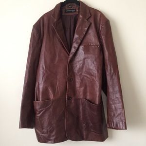 Men's Kenneth Cole New York Brown Leather Jacket